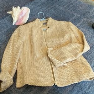 Anthracite gold/white patterned blazer